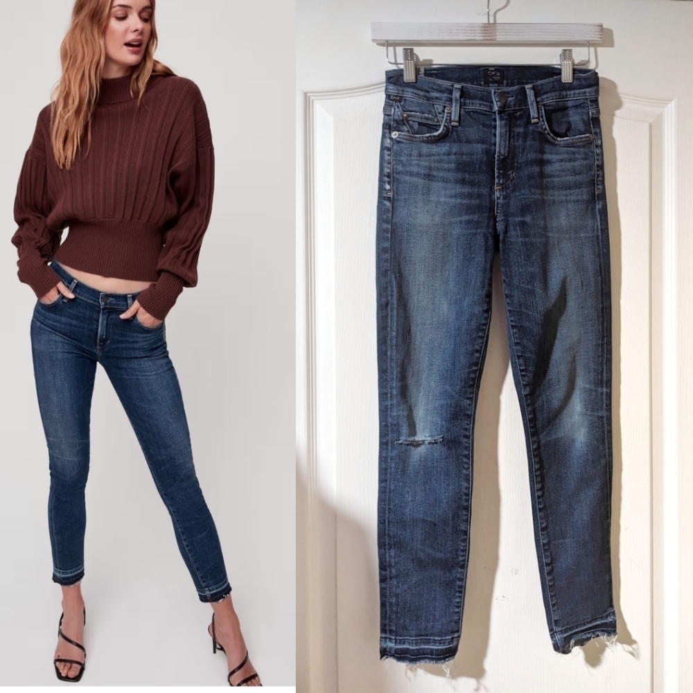 Citizens of Humanity | Rocket High Waist Crop Skinny Jeans In Weekender